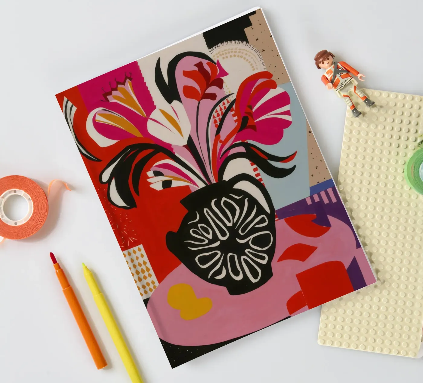 Abstract Bloom Expression notebook by Fable Tempa