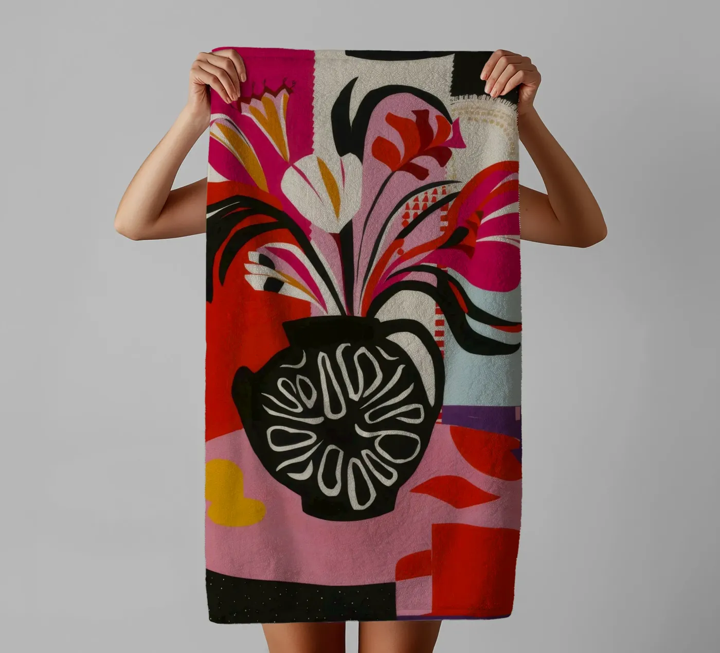 Abstract Bloom Expression towel by Fable Tempa