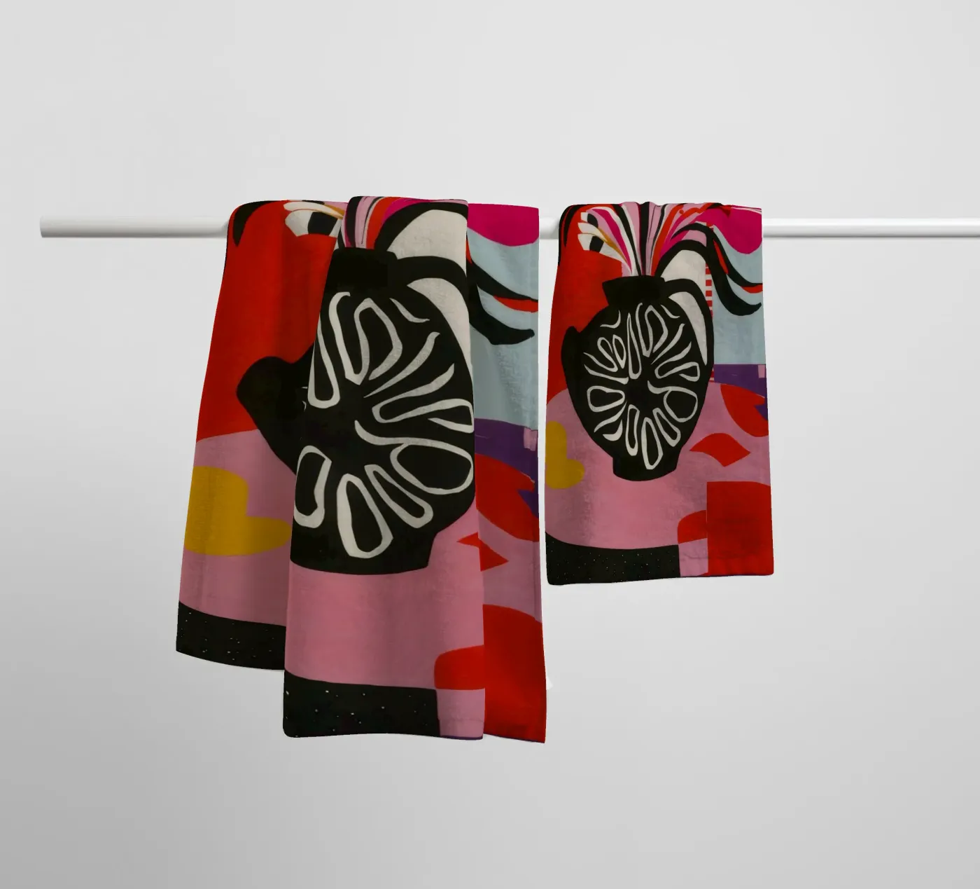 Abstract Bloom Expression towel by Fable Tempa