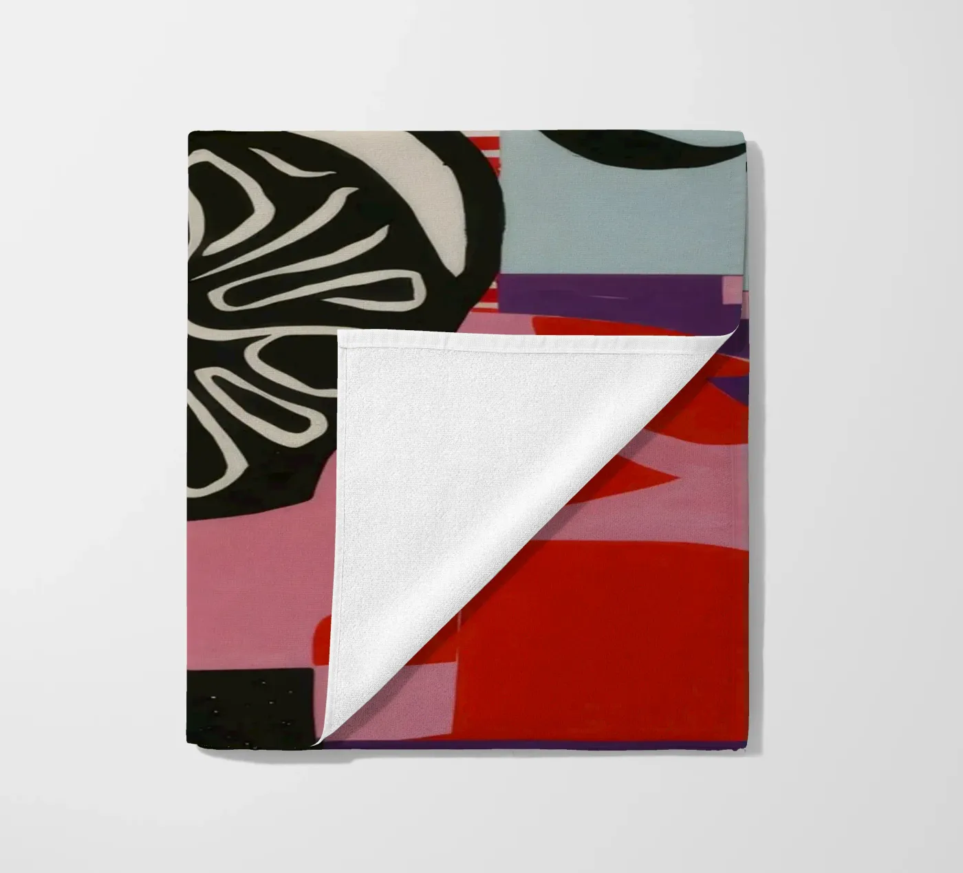 Abstracte bloei expressie strandhanddoek van Fable Tempa