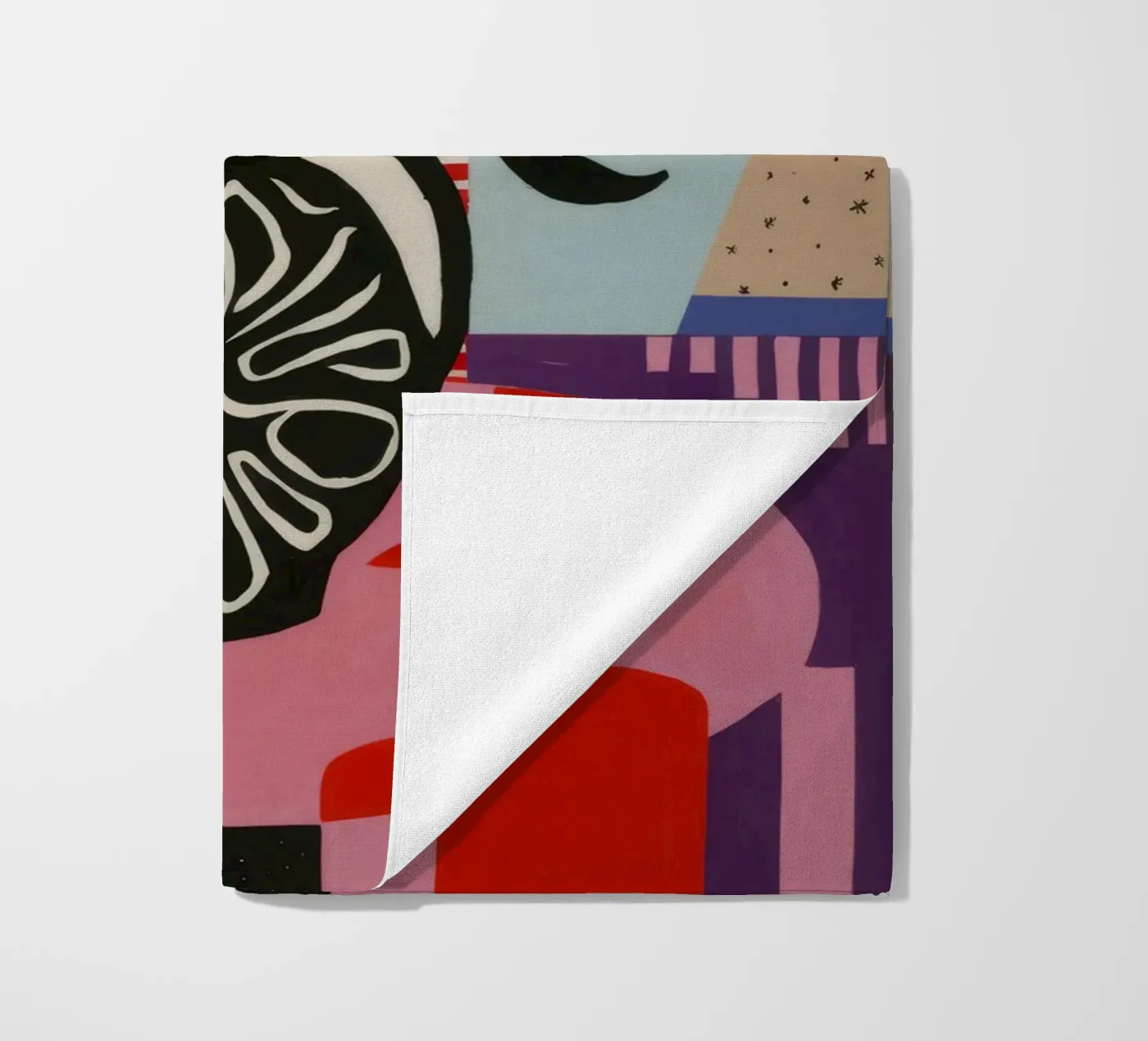 Abstracte bloei expressie strandhanddoek van Fable Tempa