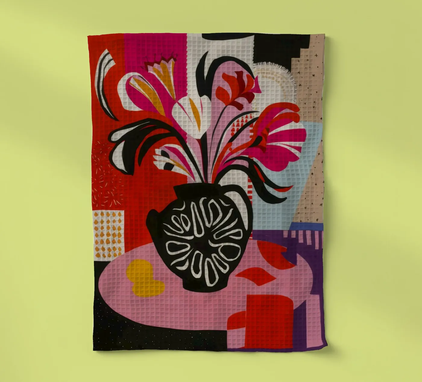 Abstract Bloom Expression Geschirrtuch von Fable Tempa