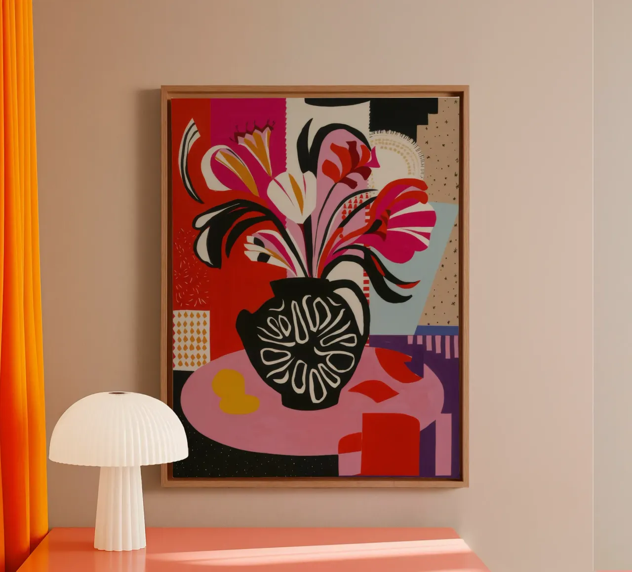 Abstract Bloom Expression canvas by Fable Tempa