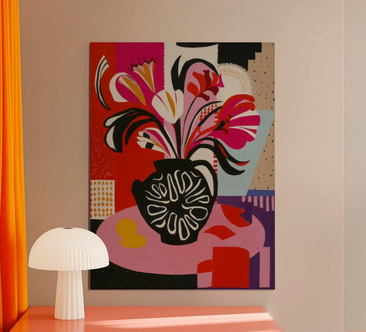 Abstracte bloei expressie poster van Fable Tempa