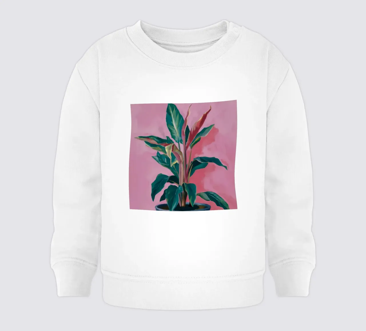 Pianta di calathea lussureggiante felpa neonato da Pan Denim