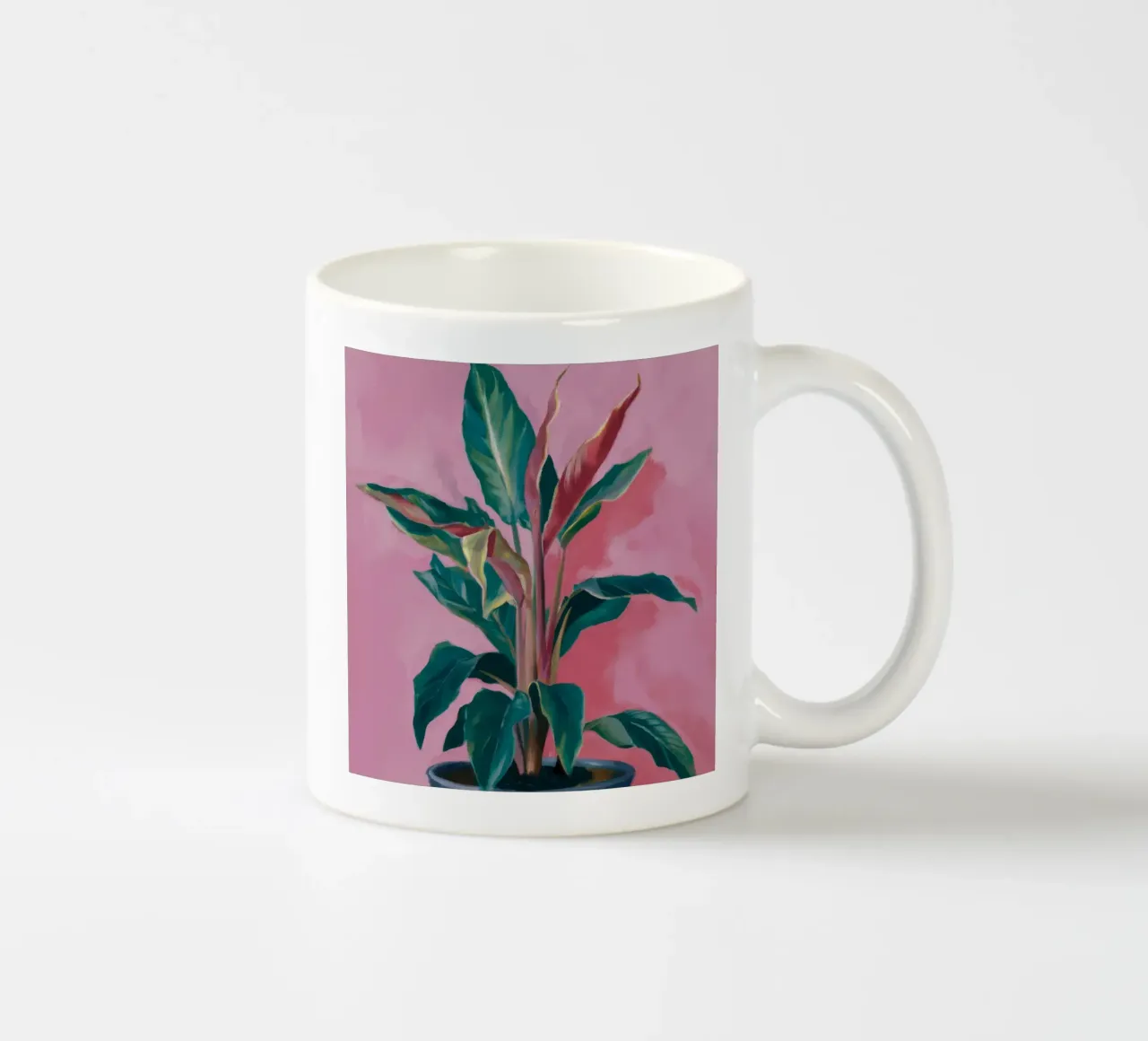 Pianta di calathea lussureggiante tazza in ceramica da Pan Denim
