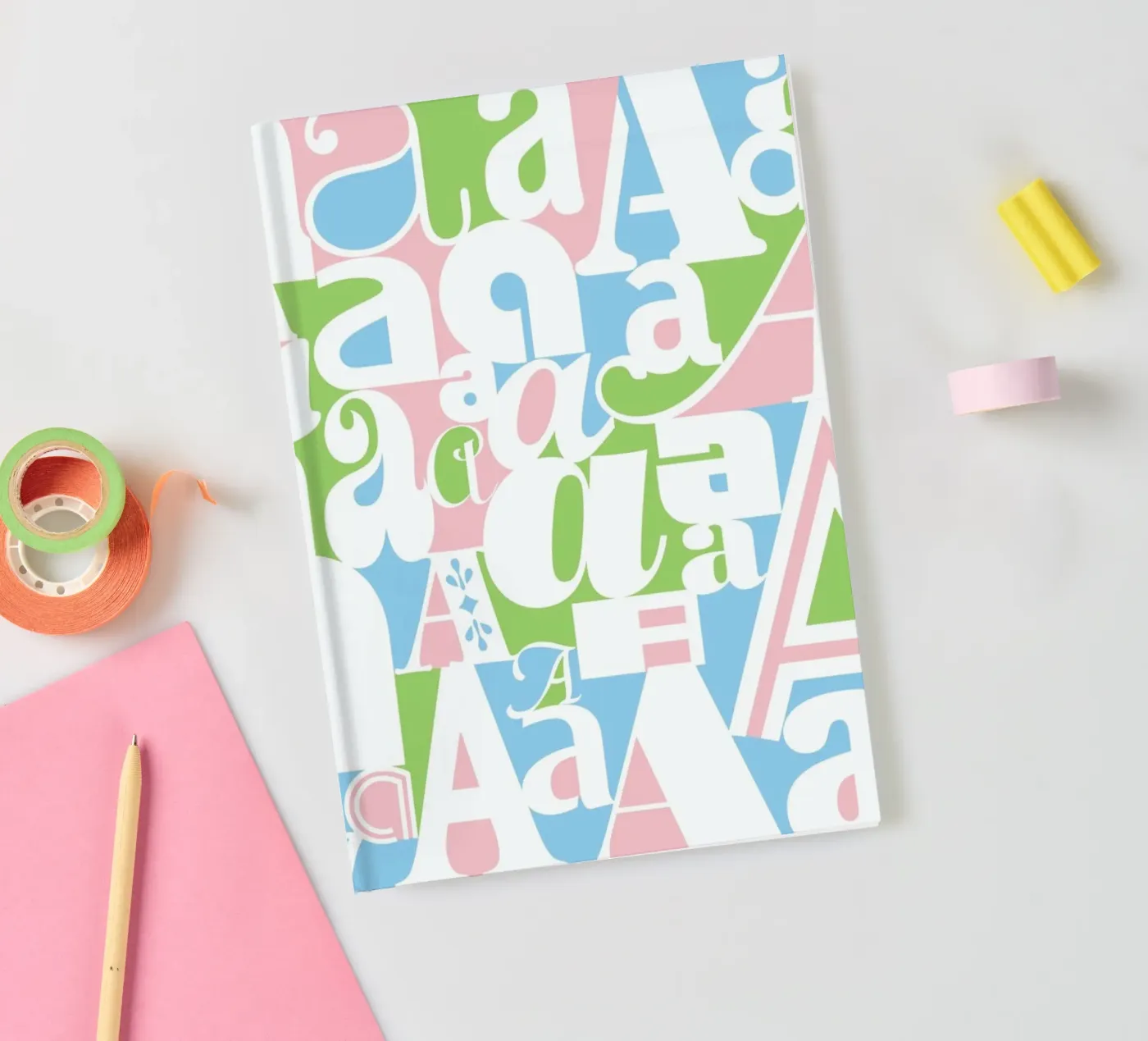 Alphabetti notebook by Catherine Aguilar