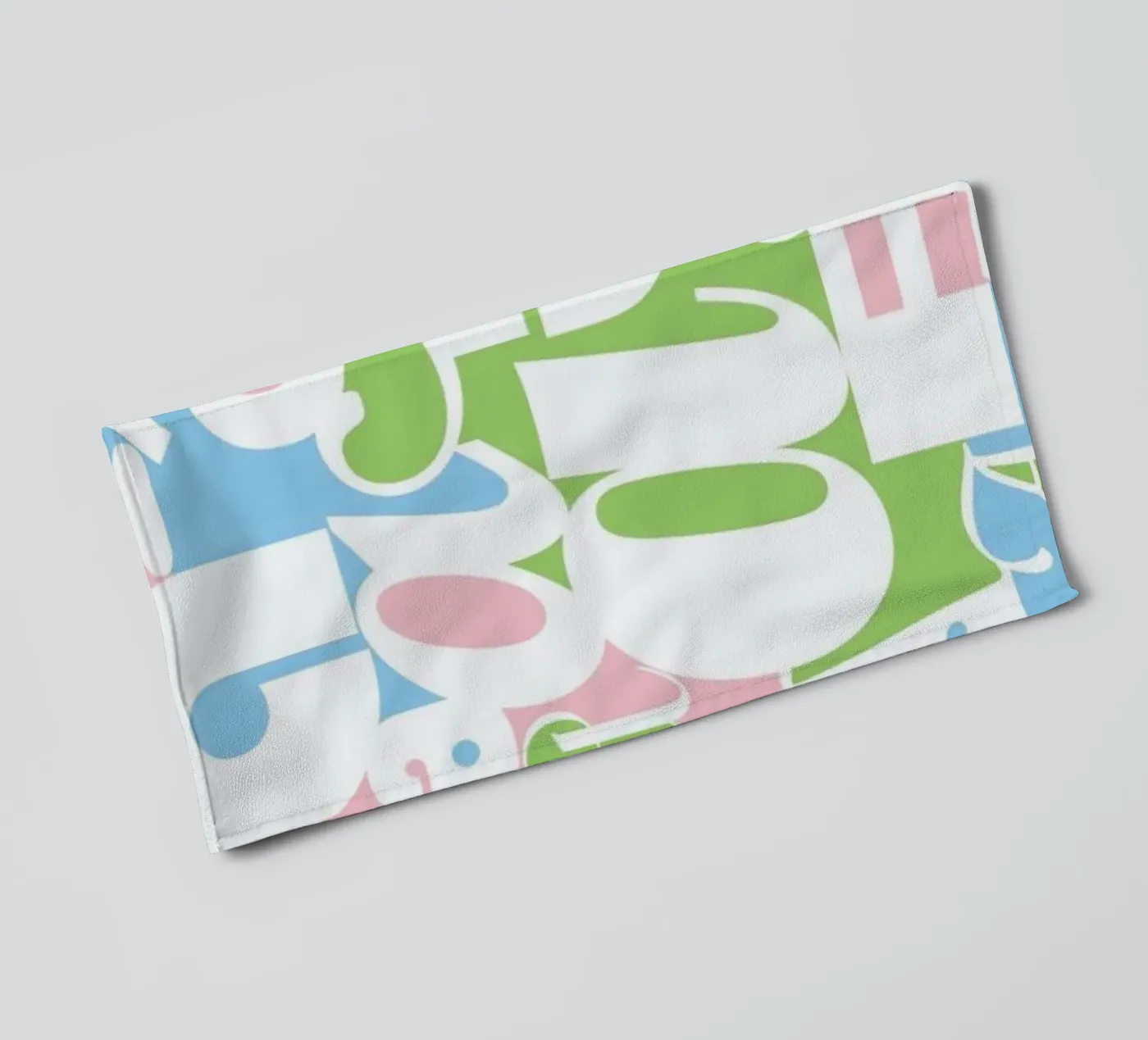 Alphabetti towel by Catherine Aguilar