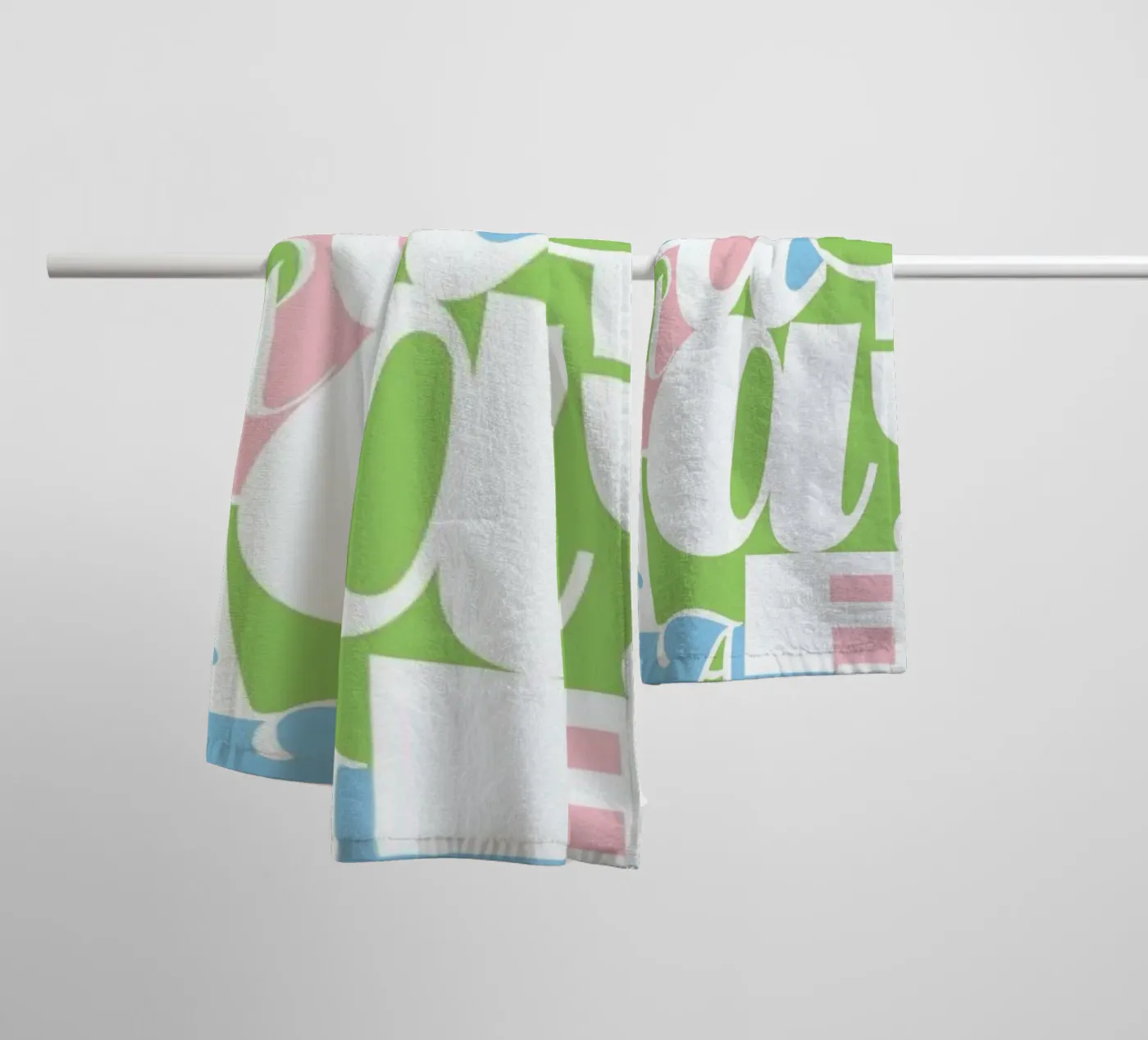 Alphabetti towel by Catherine Aguilar