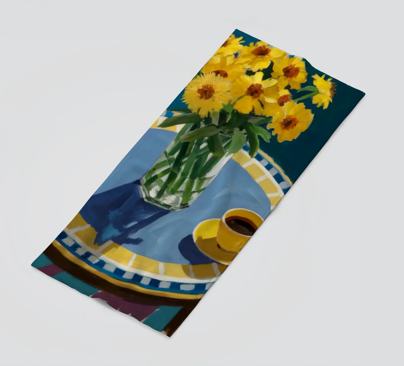 Tavolo Girasole Solitudine telo mare da Fable Tempa
