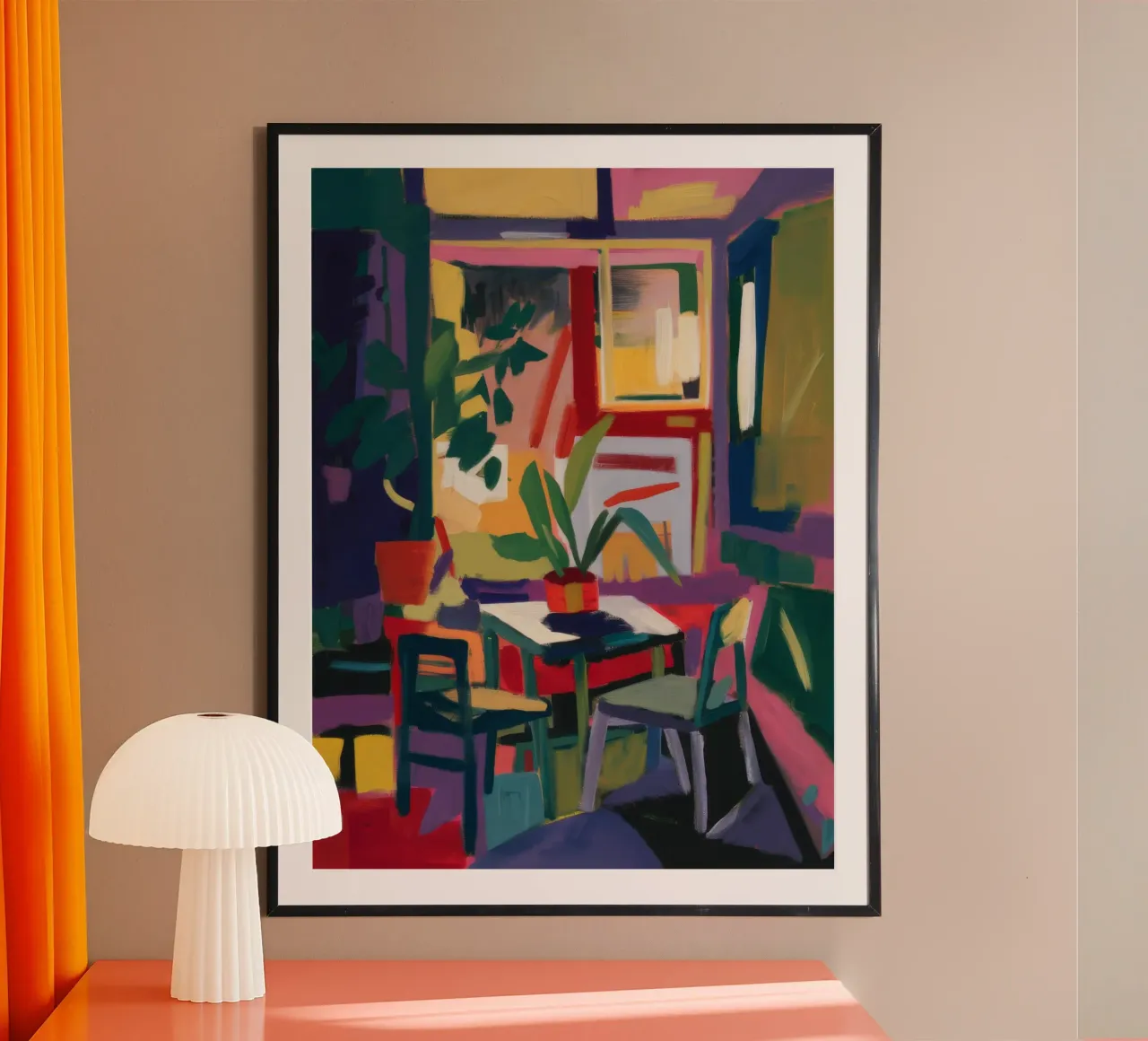 Caos astratto da pranzo poster da Haven Fantasy