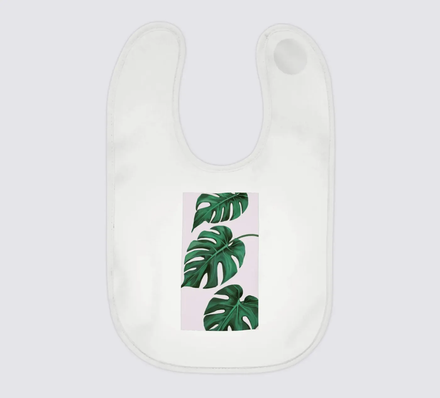 Studio sulle foglie di Monstera bavaglino da Pan Denim