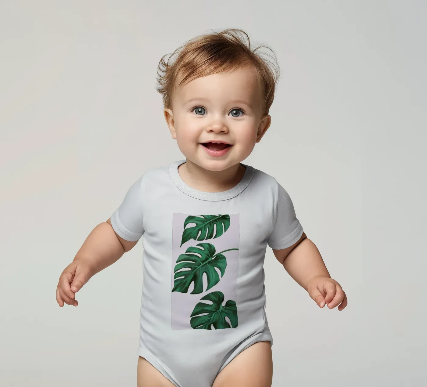 Étude sur les feuilles de monstera body bébé de Pan Denim