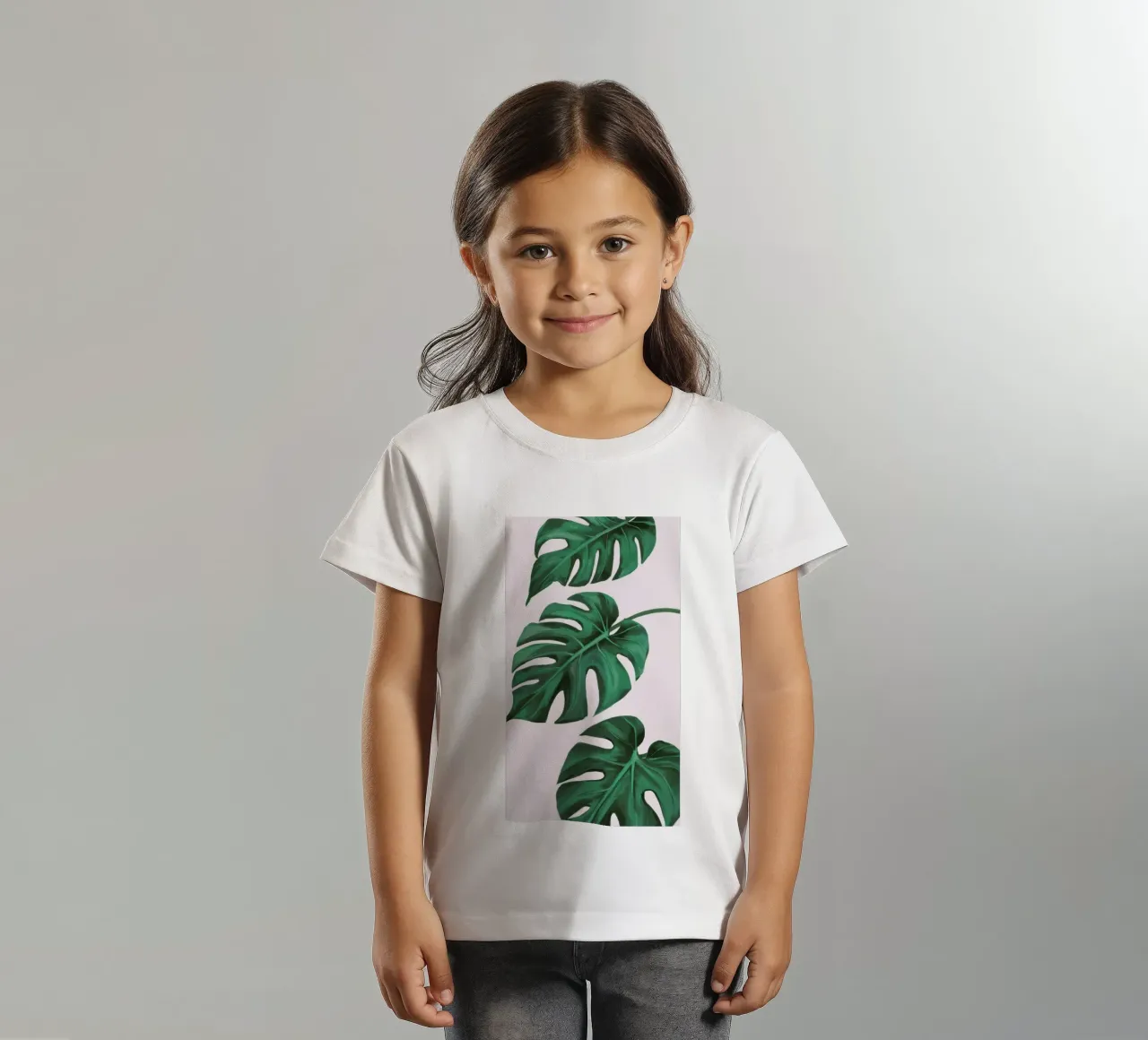 Studio sulle foglie di Monstera t-shirt bambini da Pan Denim