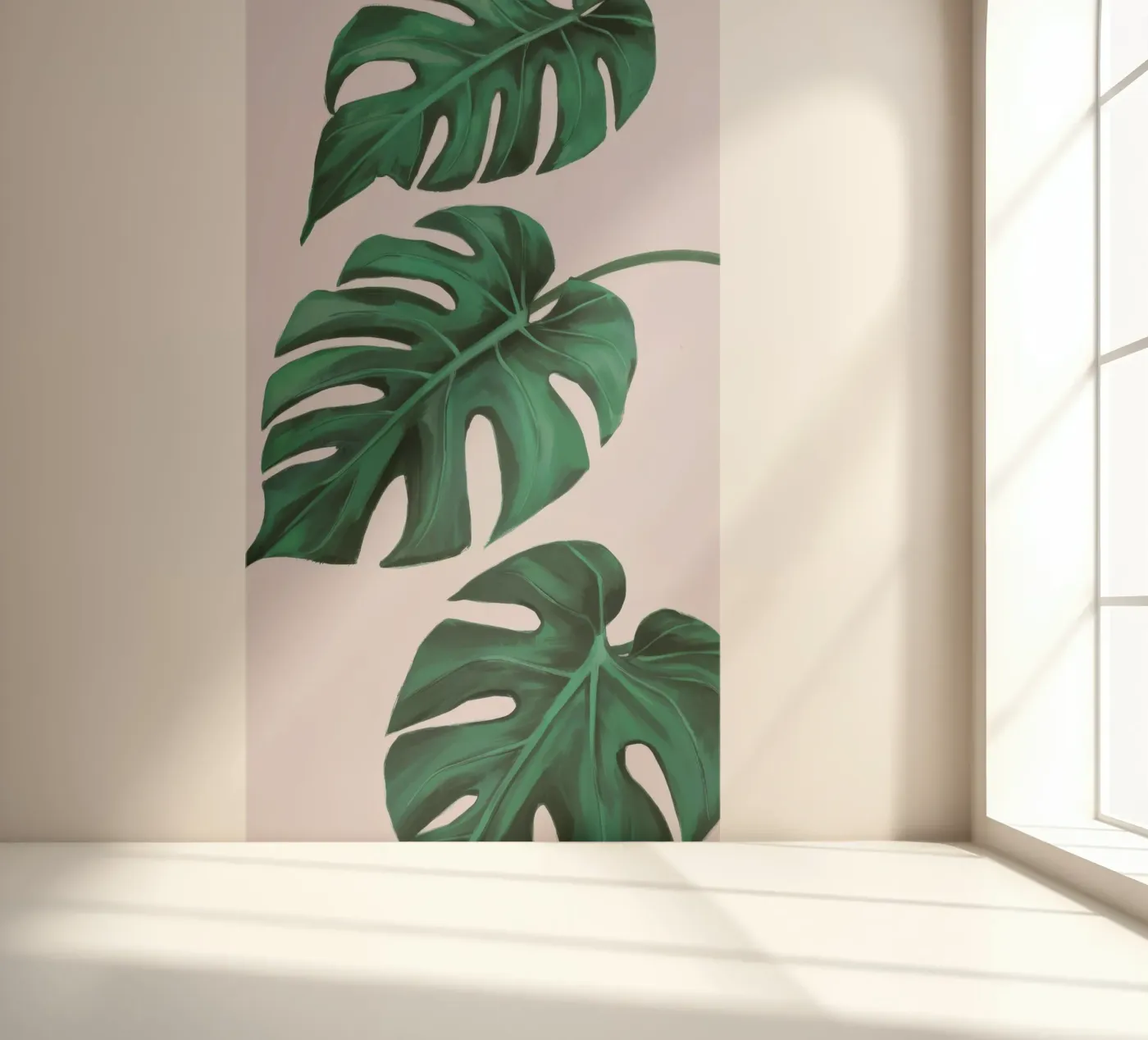 Monsterablad Studie fotobehang van Pan Denim