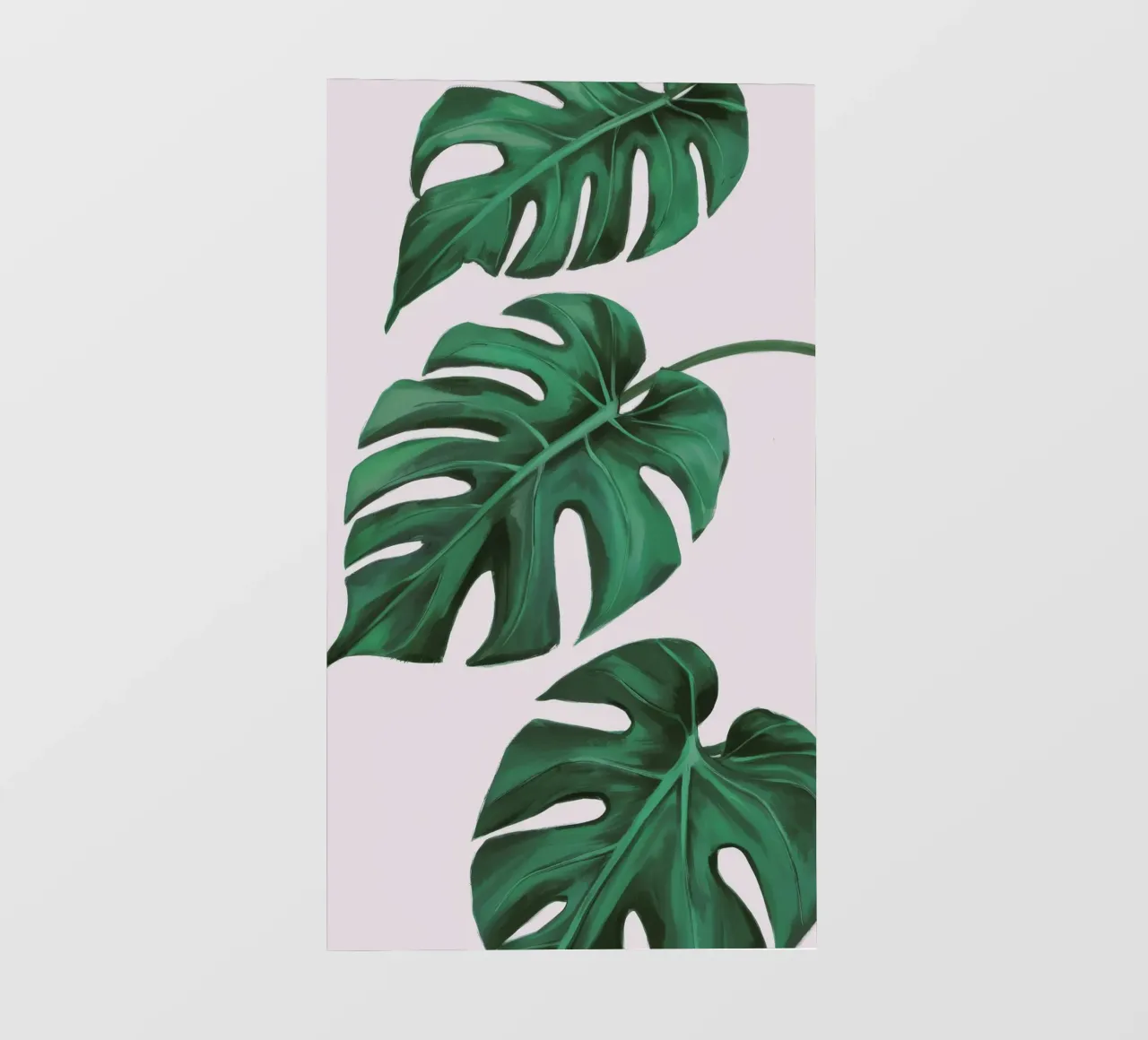 Studio sulle foglie di Monstera telo in pvc da Pan Denim