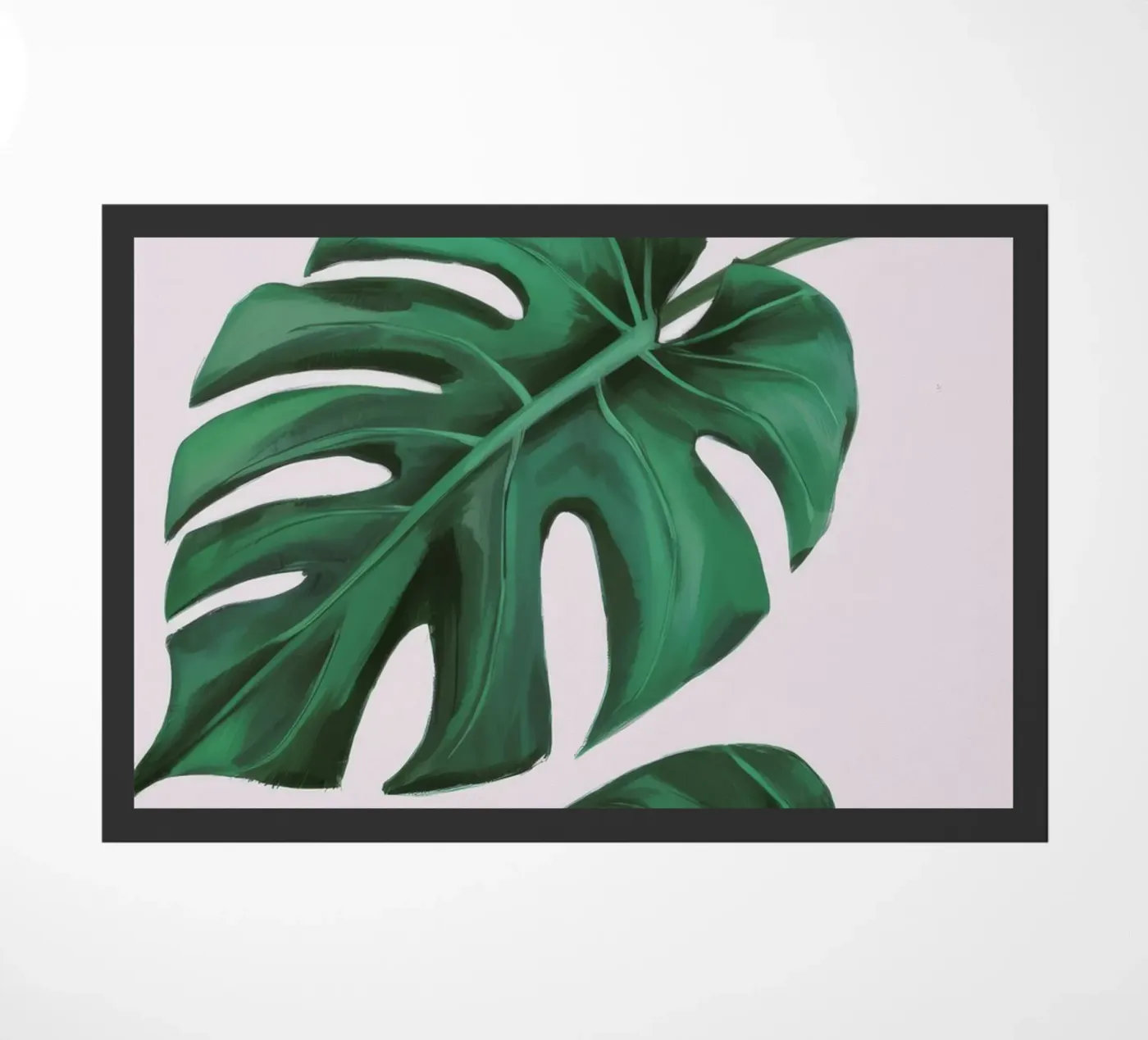 Monstera Leaf Study doormat by Pan Denim