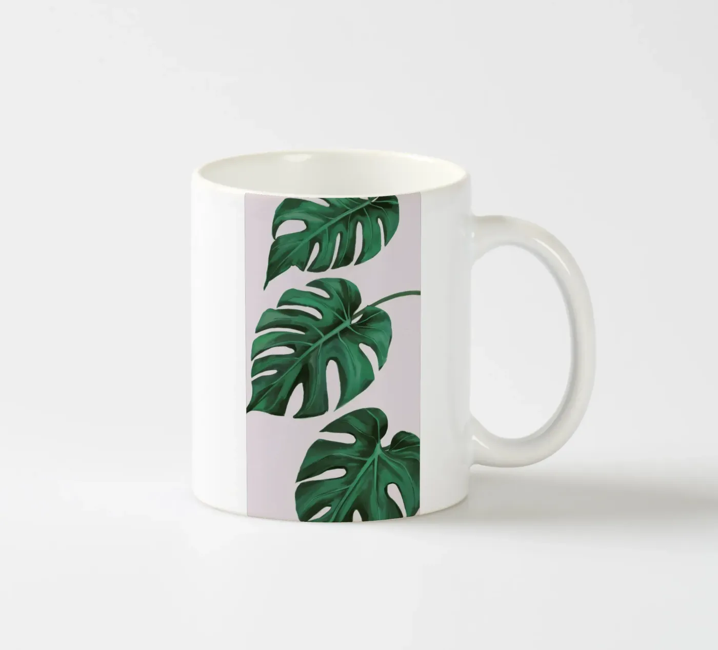 Monstera Leaf Study ceramic mug by Pan Denim