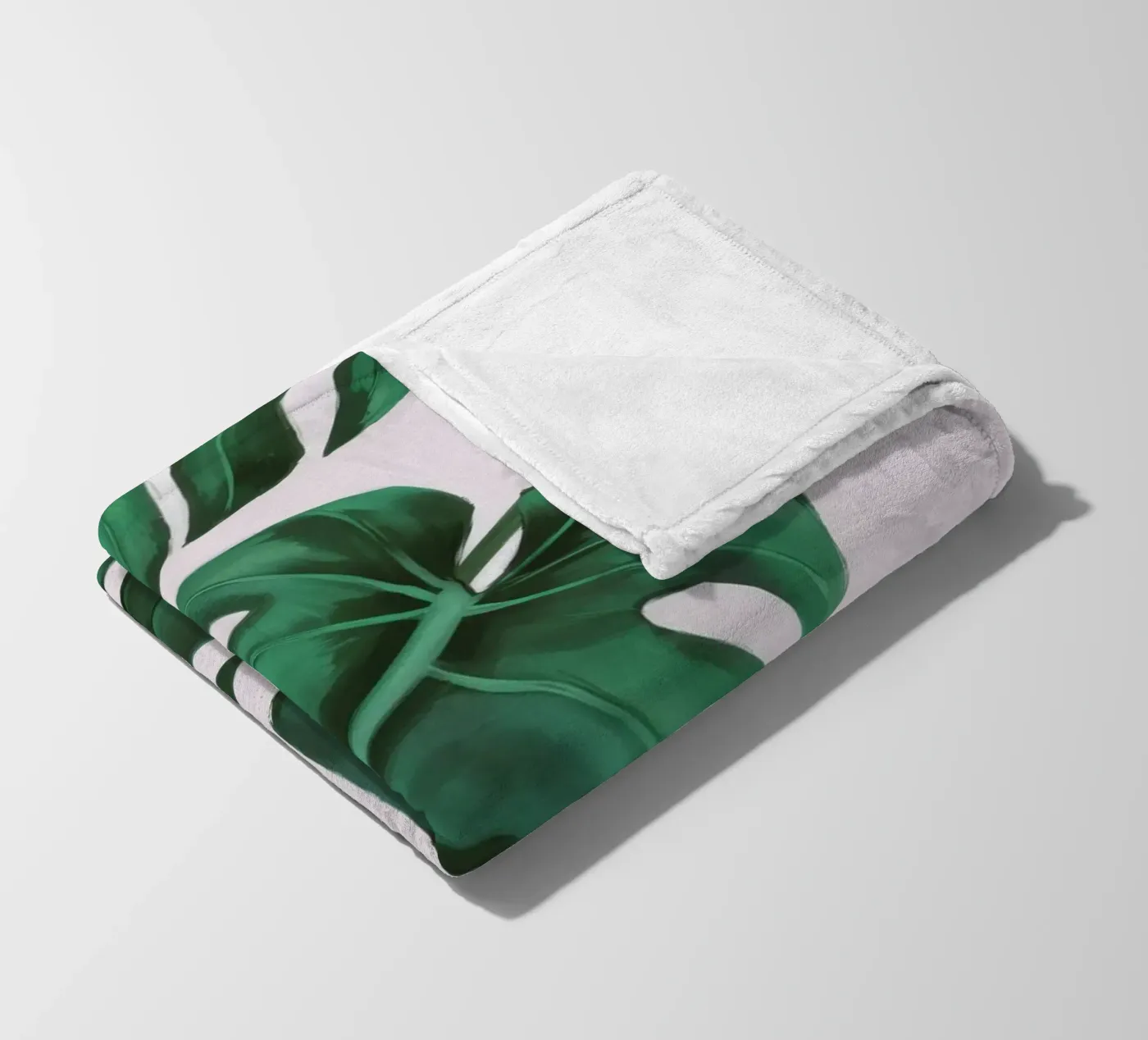 Monstera Leaf Study Fleecedecke von Pan Denim