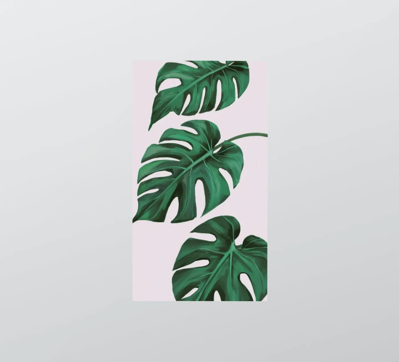 Monstera Leaf Study sticker by Pan Denim