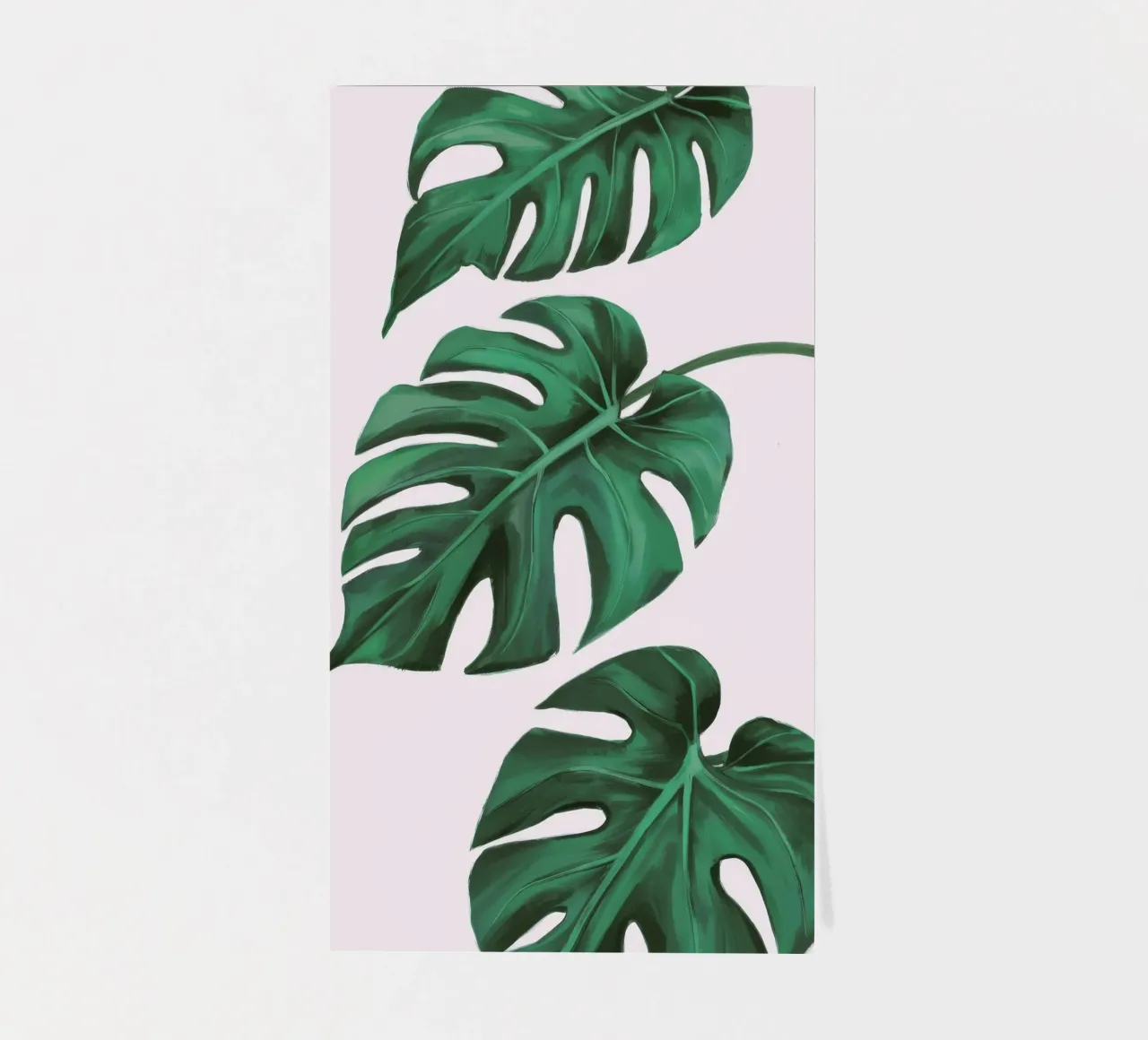 Monstera Leaf Study sticker sheet by Pan Denim