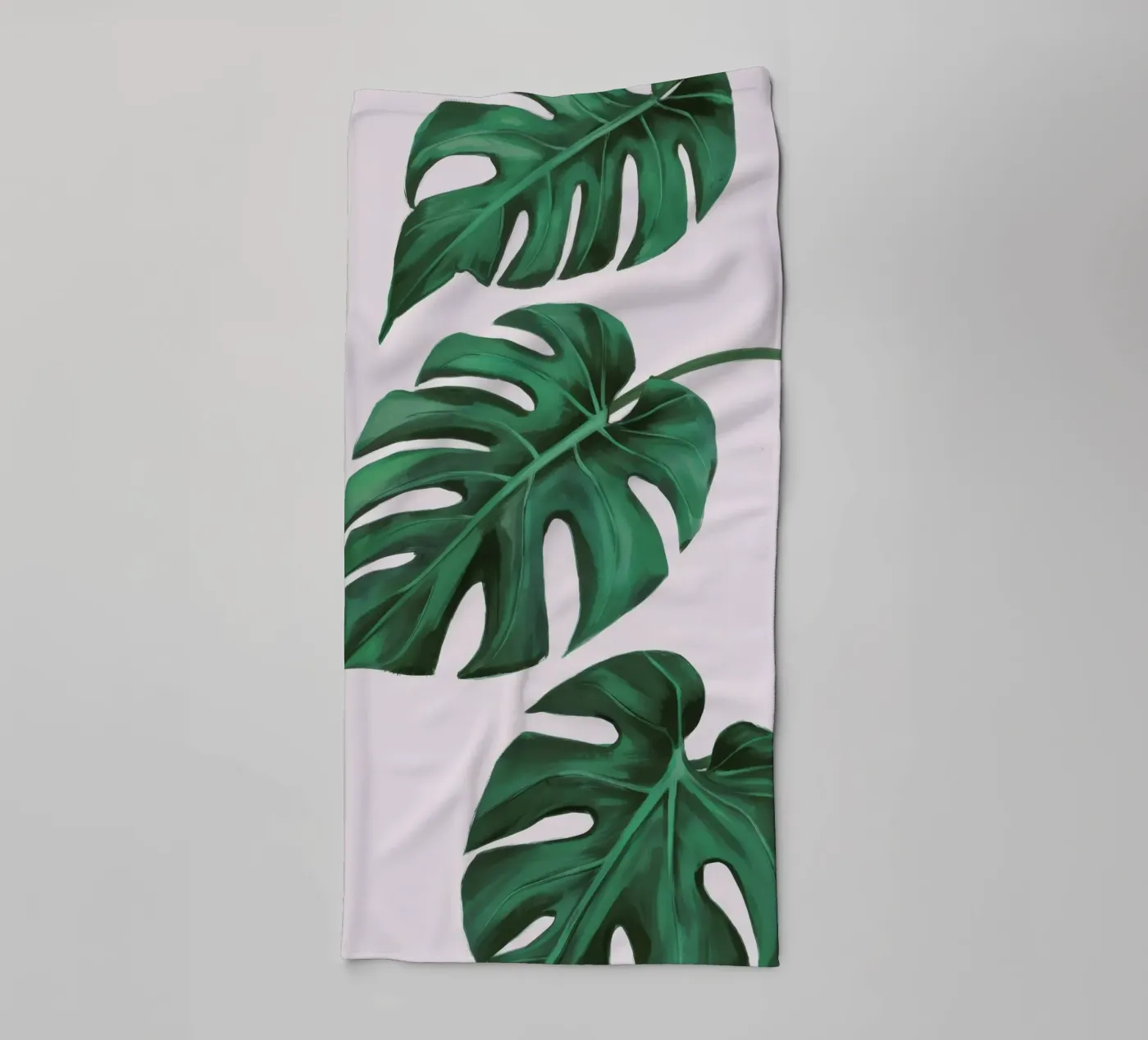 Monstera Leaf Study towel by Pan Denim