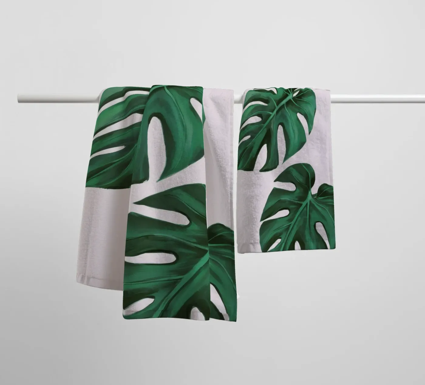 Monstera Leaf Study badhanddoek van Pan Denim