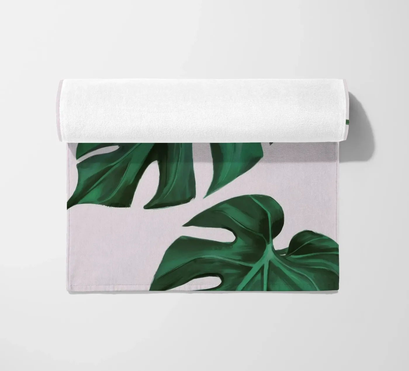 Studio sulle foglie di Monstera telo mare da Pan Denim