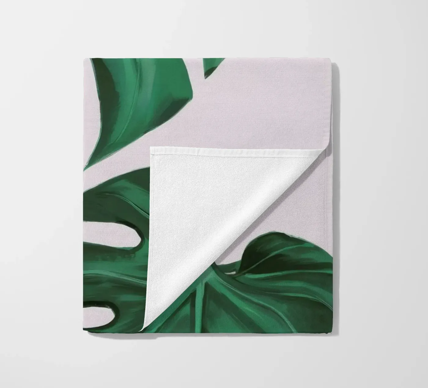 Studio sulle foglie di Monstera telo mare da Pan Denim