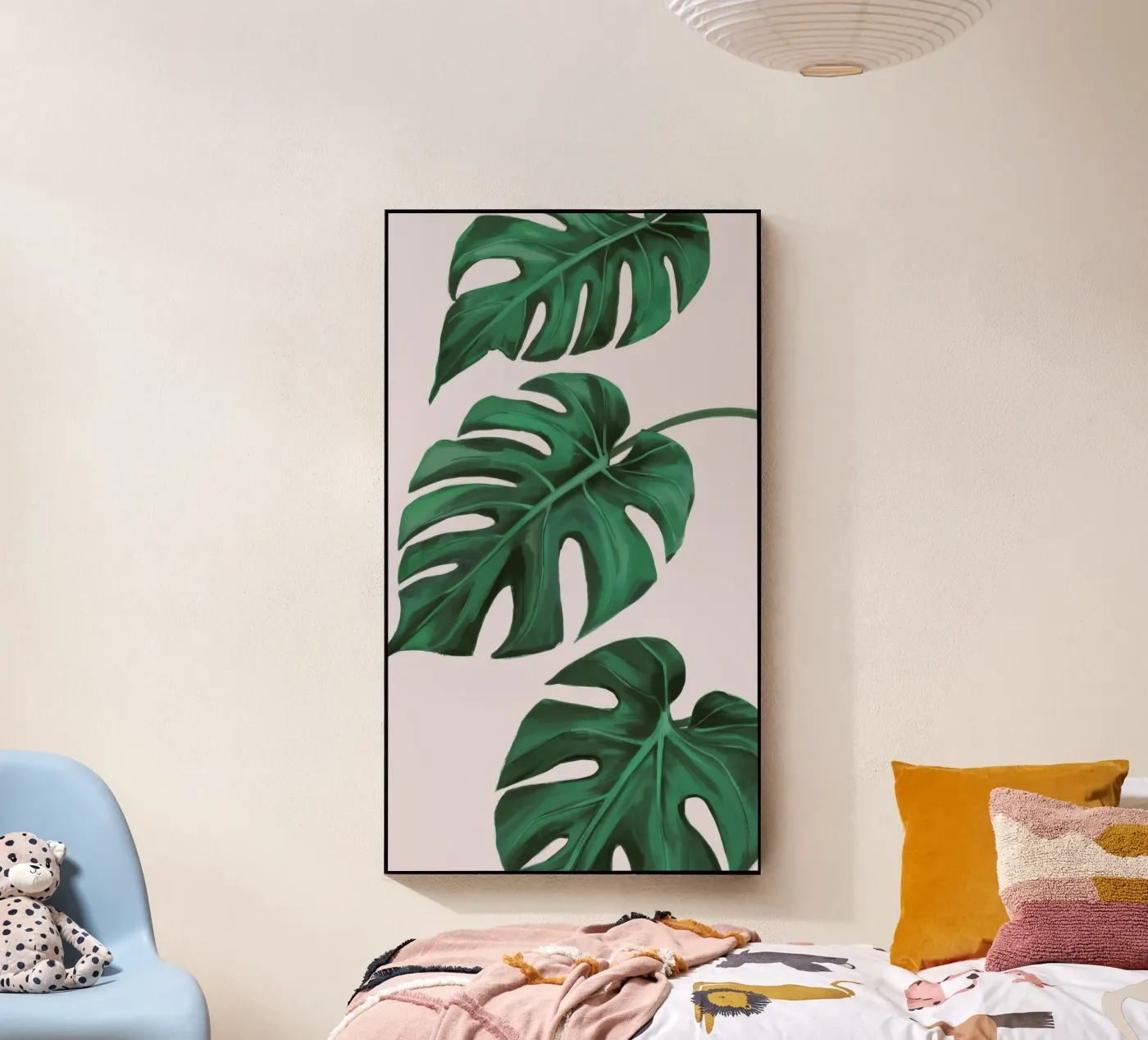 Studio sulle foglie di Monstera plexiglass da Pan Denim