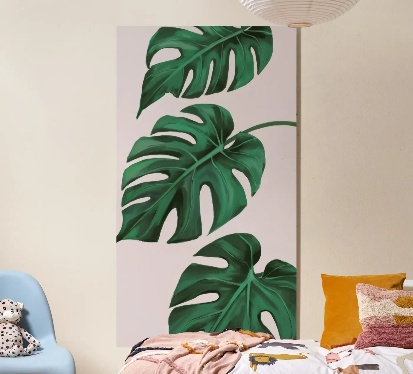 Studio sulle foglie di Monstera plexiglass da Pan Denim