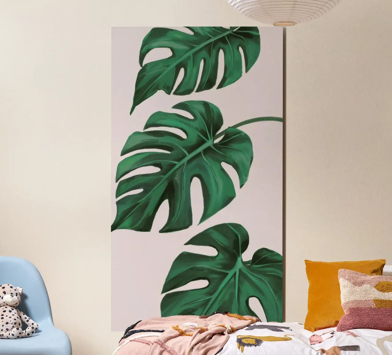 Monstera Leaf Study forex plate by Pan Denim