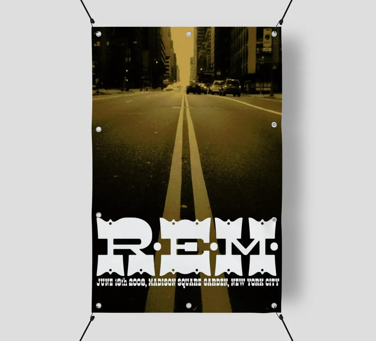 R.E.M. GIG POSTER telo in pvc da The Indoor Type