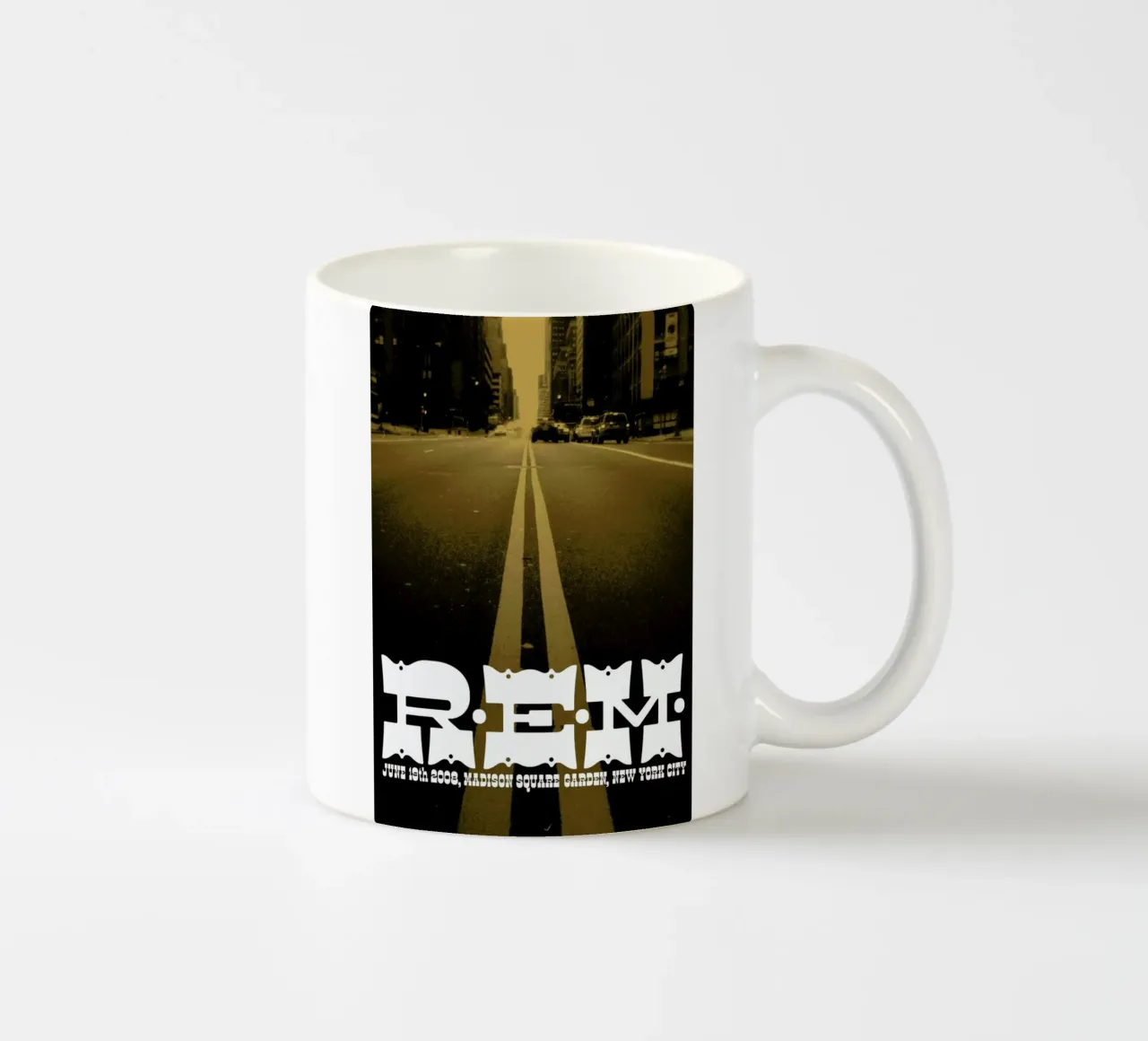 R.E.M. GIG POSTER tazza in ceramica da The Indoor Type