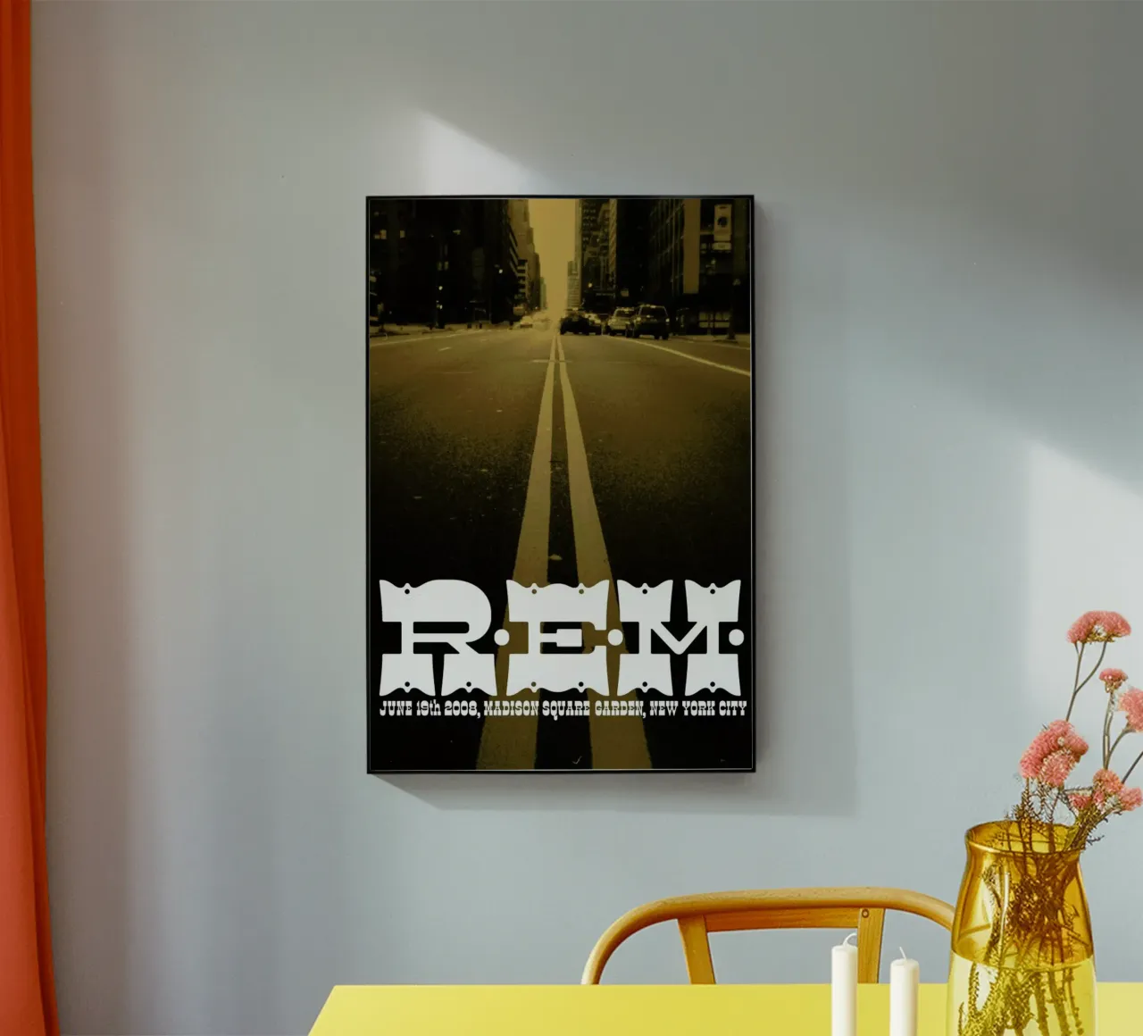 R.E.M. GIG POSTER plexiglass da The Indoor Type