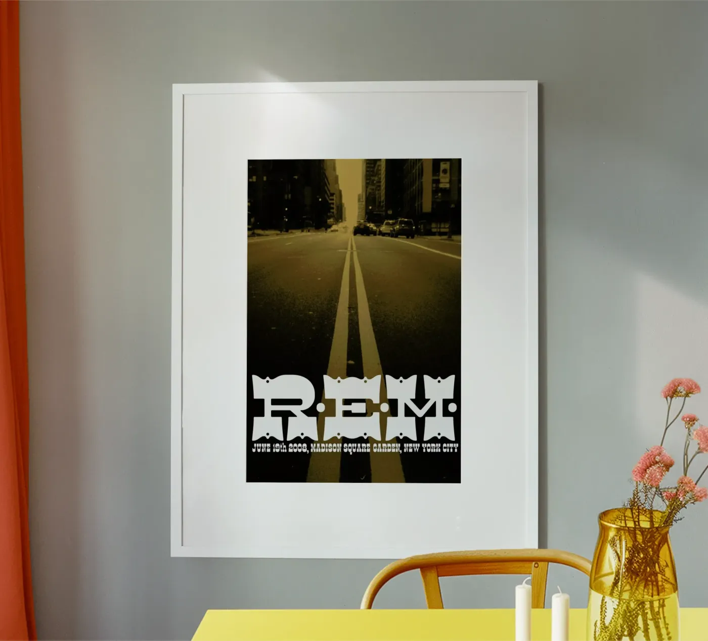 R.E.M. GIG POSTER poster by The Indoor Type