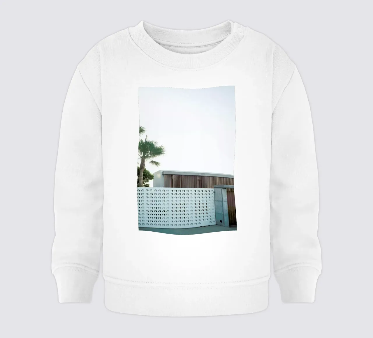 Plam Springs baby sweatshirt by Shot By Clint