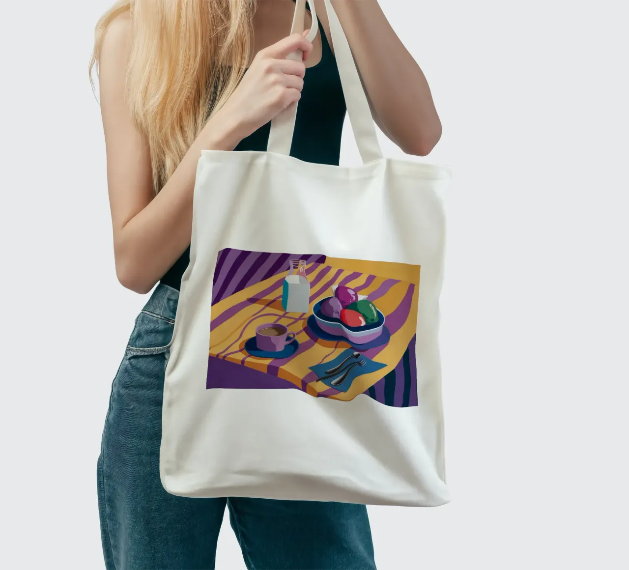 Amethyst Table Stillness tote bag by Tiga Bersama