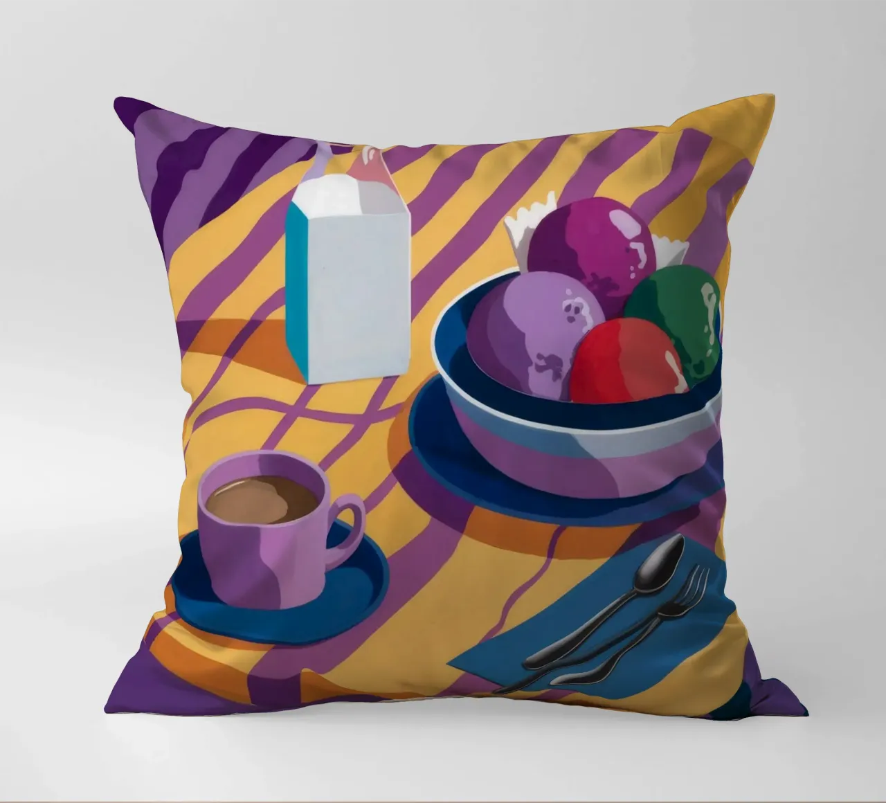 Amethyst Table Stillness decorative cushion by Tiga Bersama