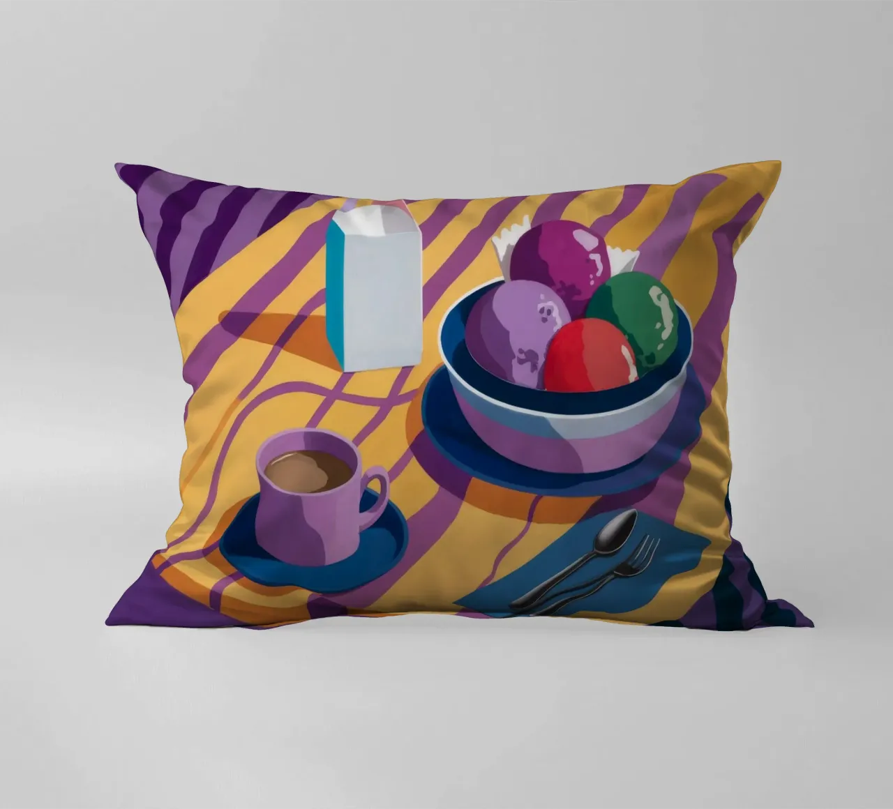 Amethyst Table Stillness decorative cushion by Tiga Bersama