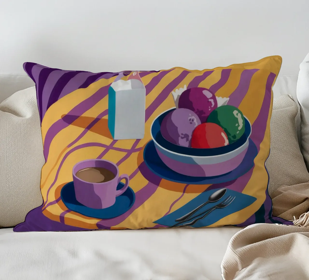 Amethyst Table Stillness decorative cushion by Tiga Bersama