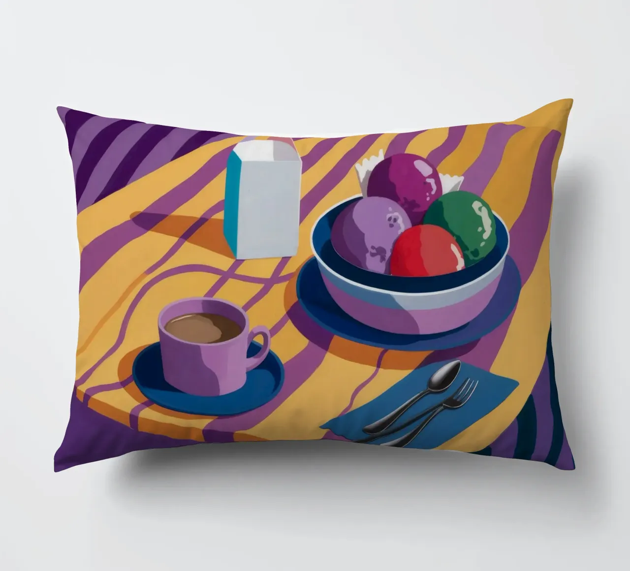 Amethyst Table Stillness decorative cushion by Tiga Bersama