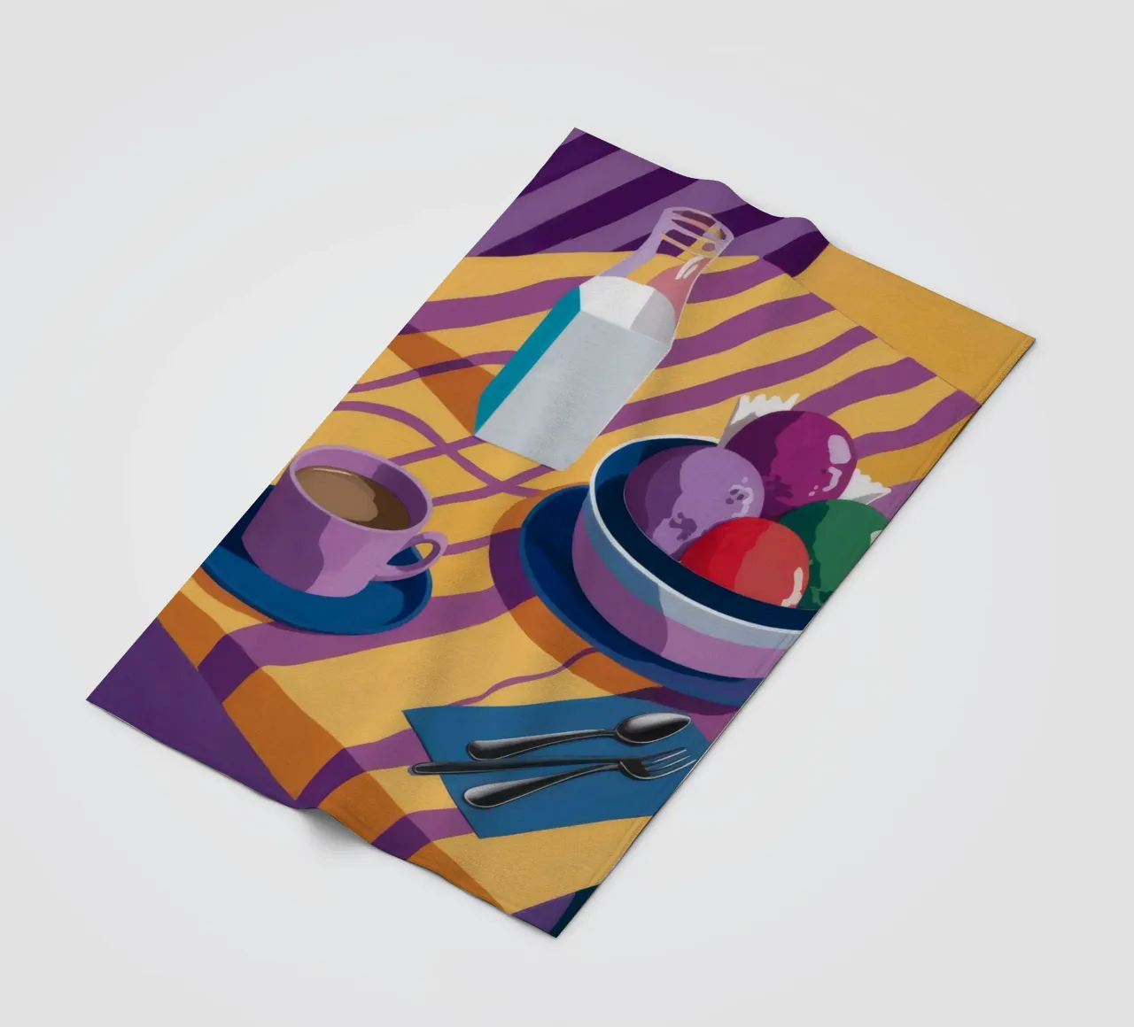 Amethyst Table Stillness fleece blanket by Tiga Bersama