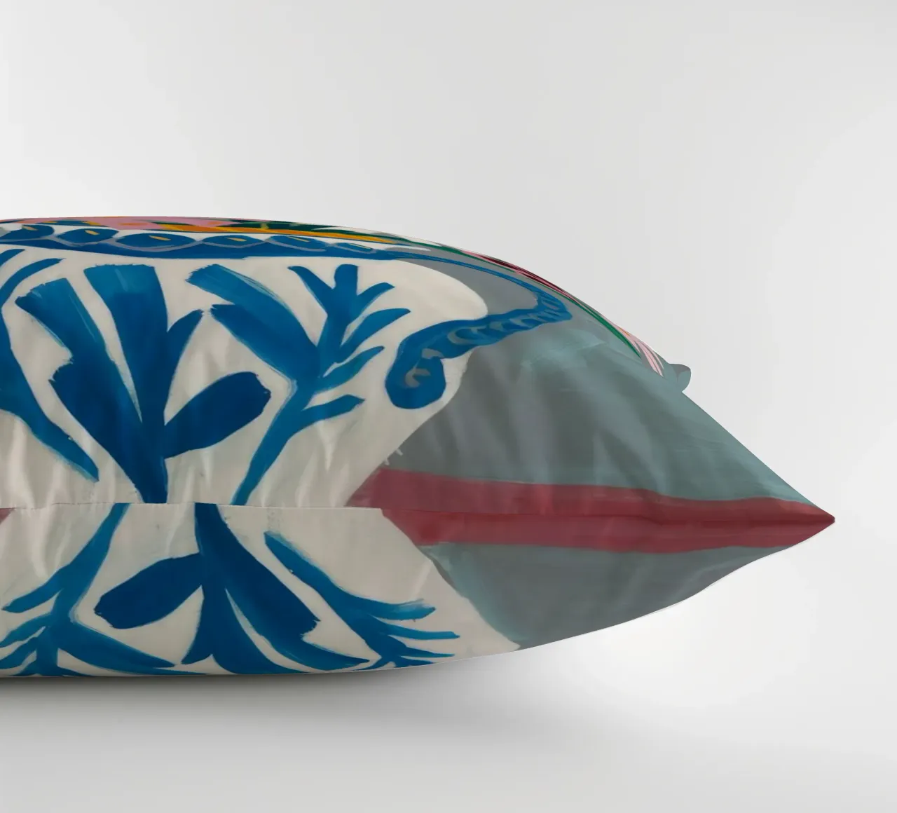 Azure Vase Menagerie decorative cushion by Fable Tempa