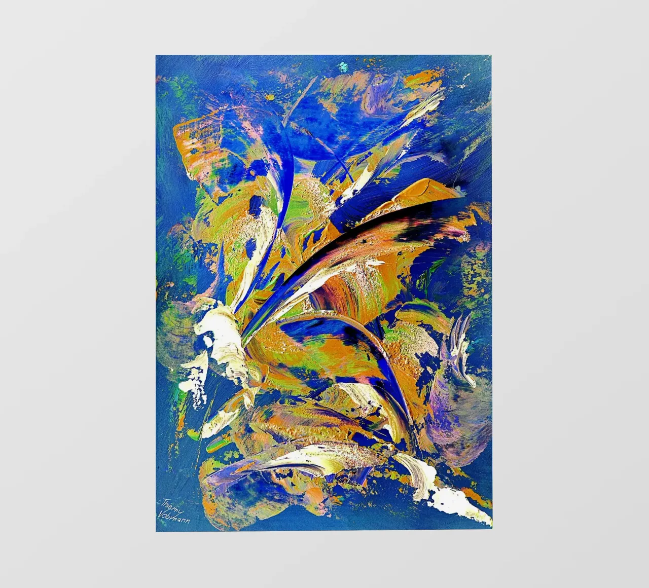 IDEAL GIFT 52 invers telo in pvc da Thierry Vobmann Abstract painting