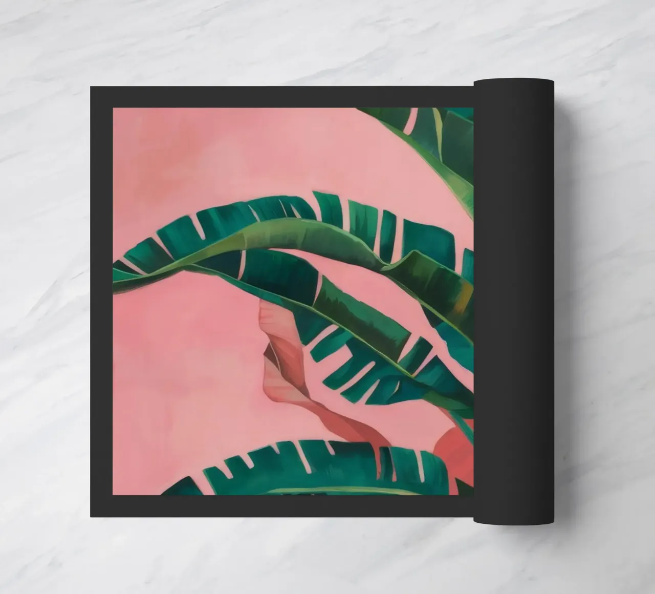 Rosa foglia di banana zerbino da Pan Denim
