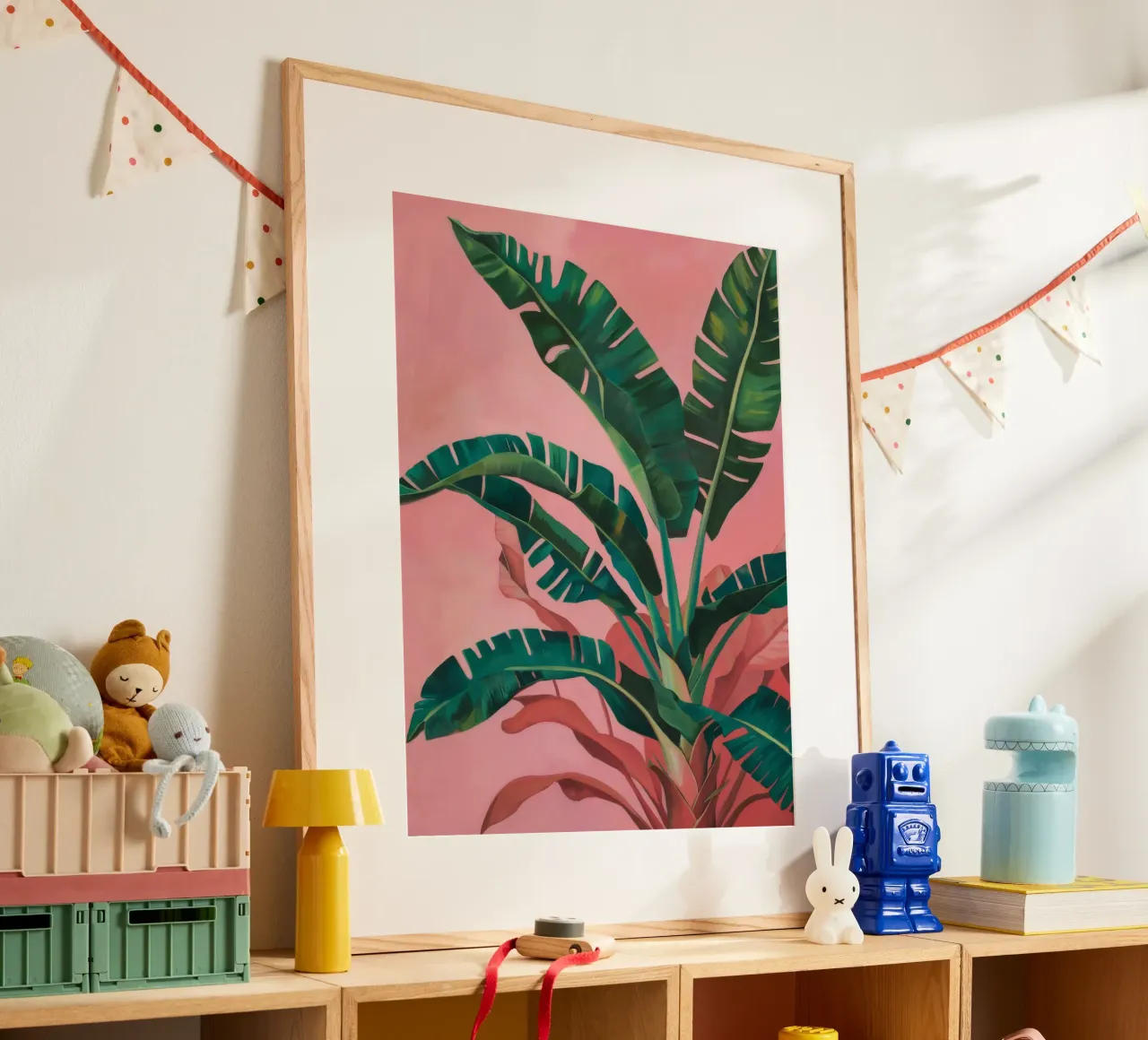 Rosa foglia di banana carta hahnemühle da Pan Denim