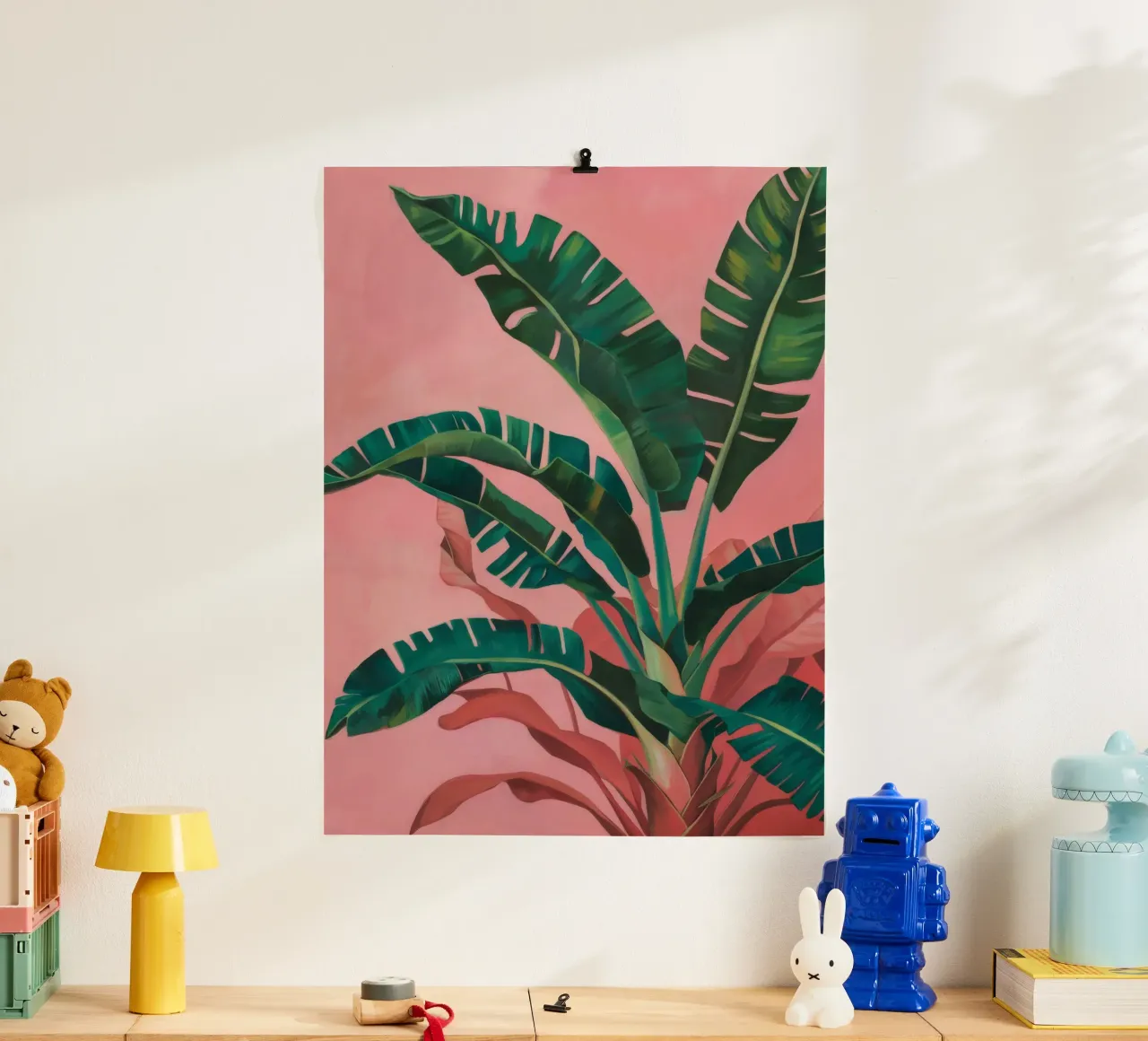 Rosa foglia di banana carta hahnemühle da Pan Denim