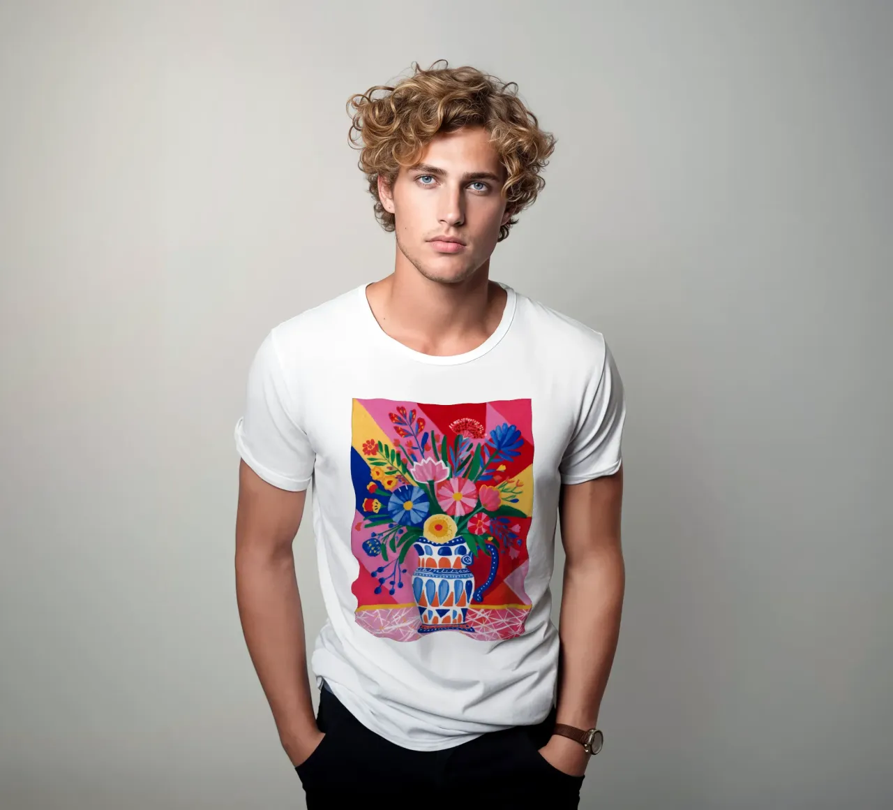 Fauvistische Blumenexplosion T-Shirt von Haven Fantasy