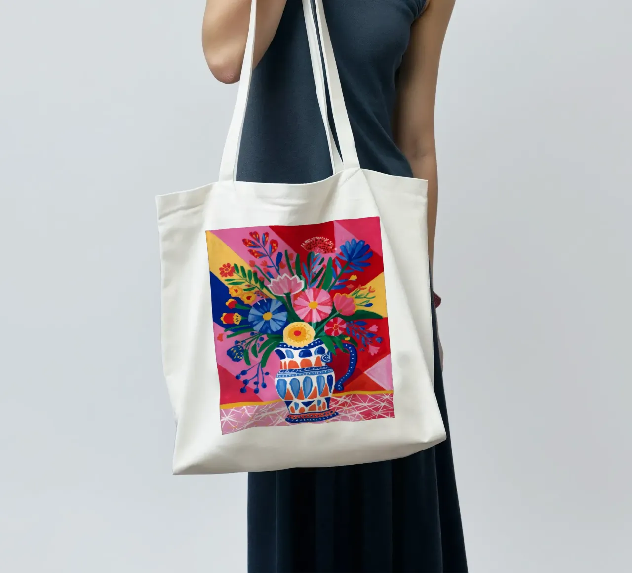 Fauvist Floral Explosion tote bag by Haven Fantasy